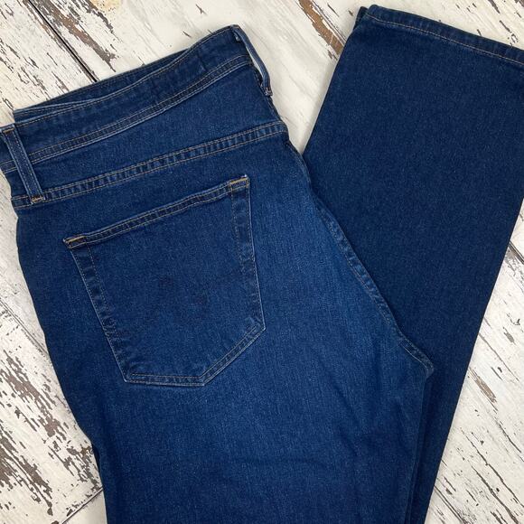 AG Adriano Goldschmied Everett Jeans men’s 38x32 Slim Straight Dark wash - Picture 2 of 7